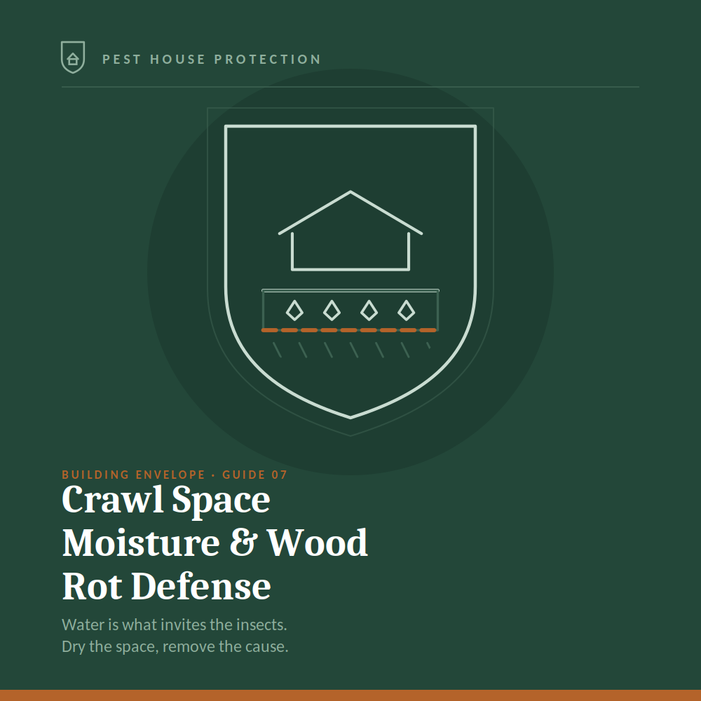 Crawl Space Moisture & Wood Rot Defense