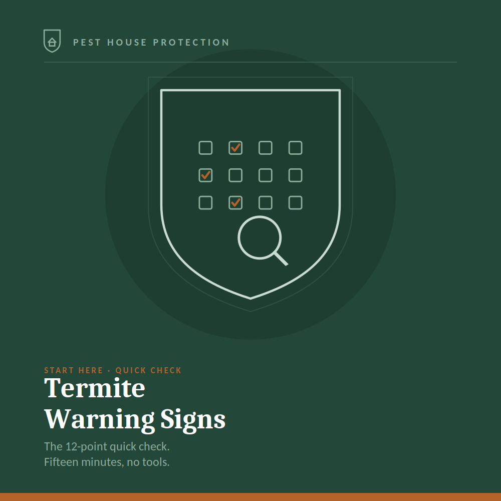 Termite Warning Signs: The 12-Point Quick Check